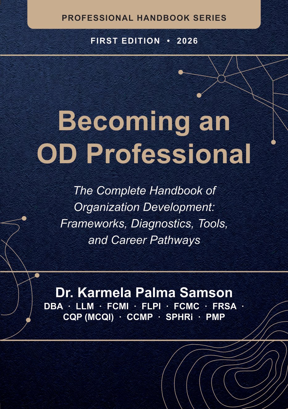 Front cover of Becoming an OD Professional by Dr. Karmela Palma Samson